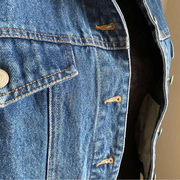 Pendleton Originals Vintage Western green wool denim jean jacket women’s large - Picture 4 of 9